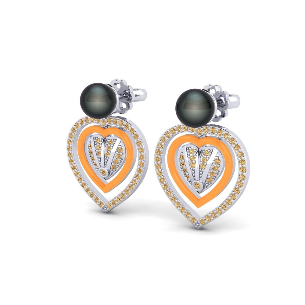 Brown Diamond Women's Earring Ingenua