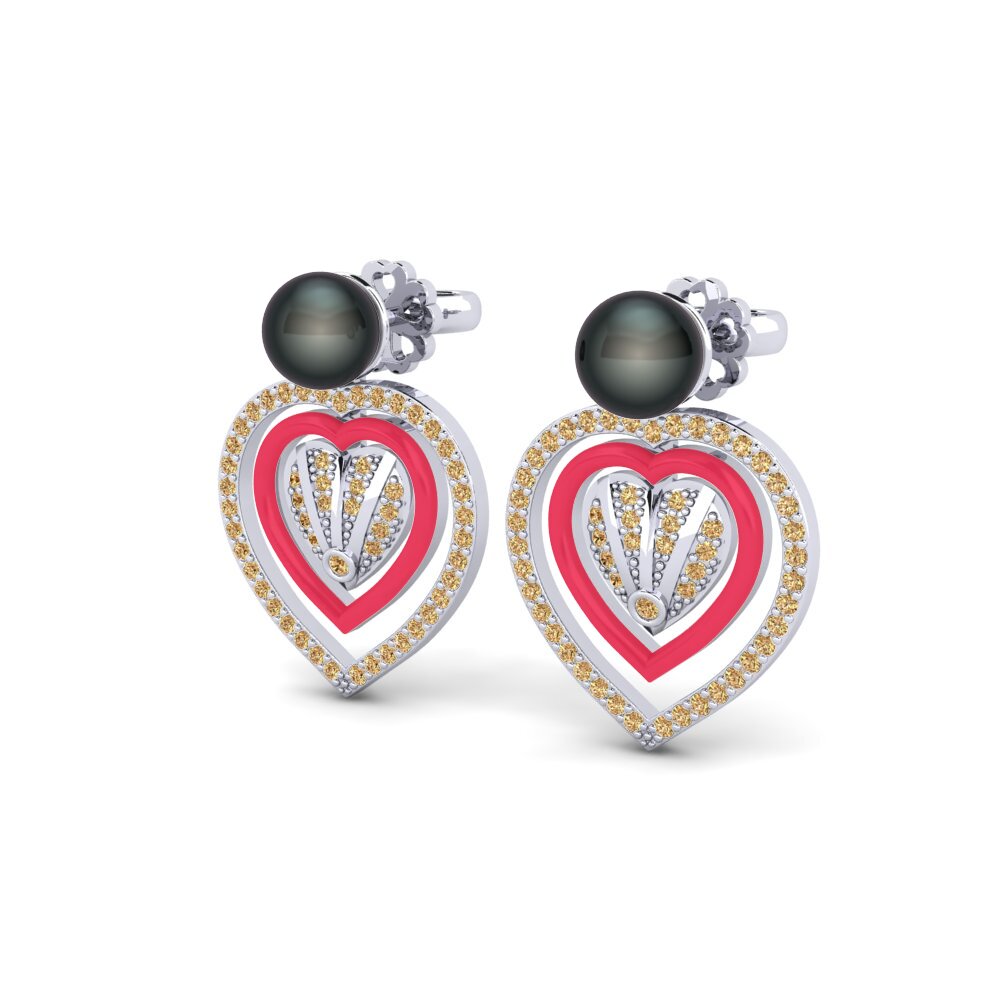 Brown Diamond Women's Earring Ingenua