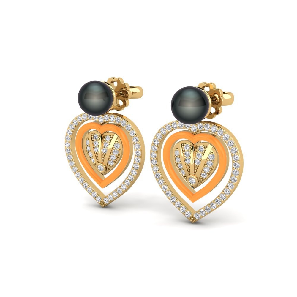 14ct Yellow Gold Women's Earring Ingenua