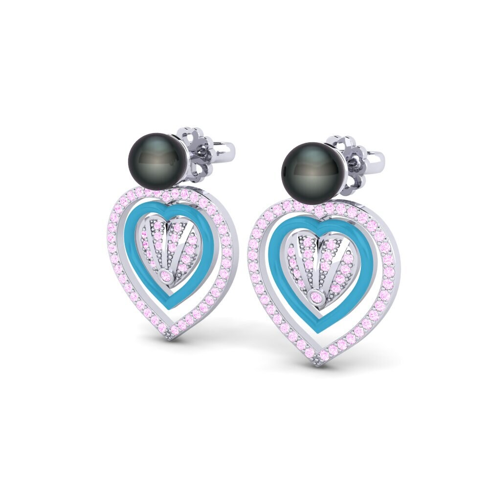 Pink Sapphire Women's Earring Ingenua