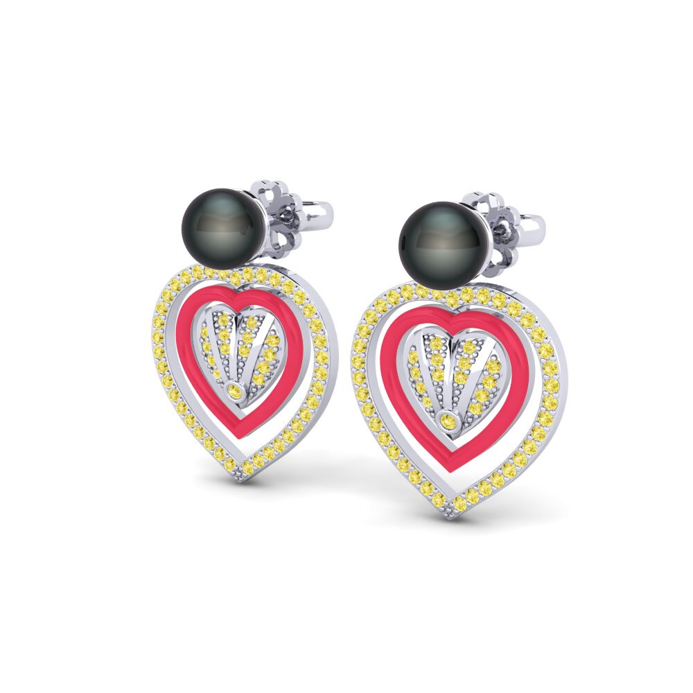 Yellow Sapphire Women's Earring Ingenua