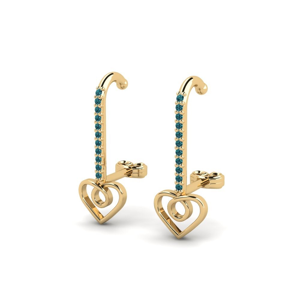 Blue Diamond Women's Earring Kaikkilai
