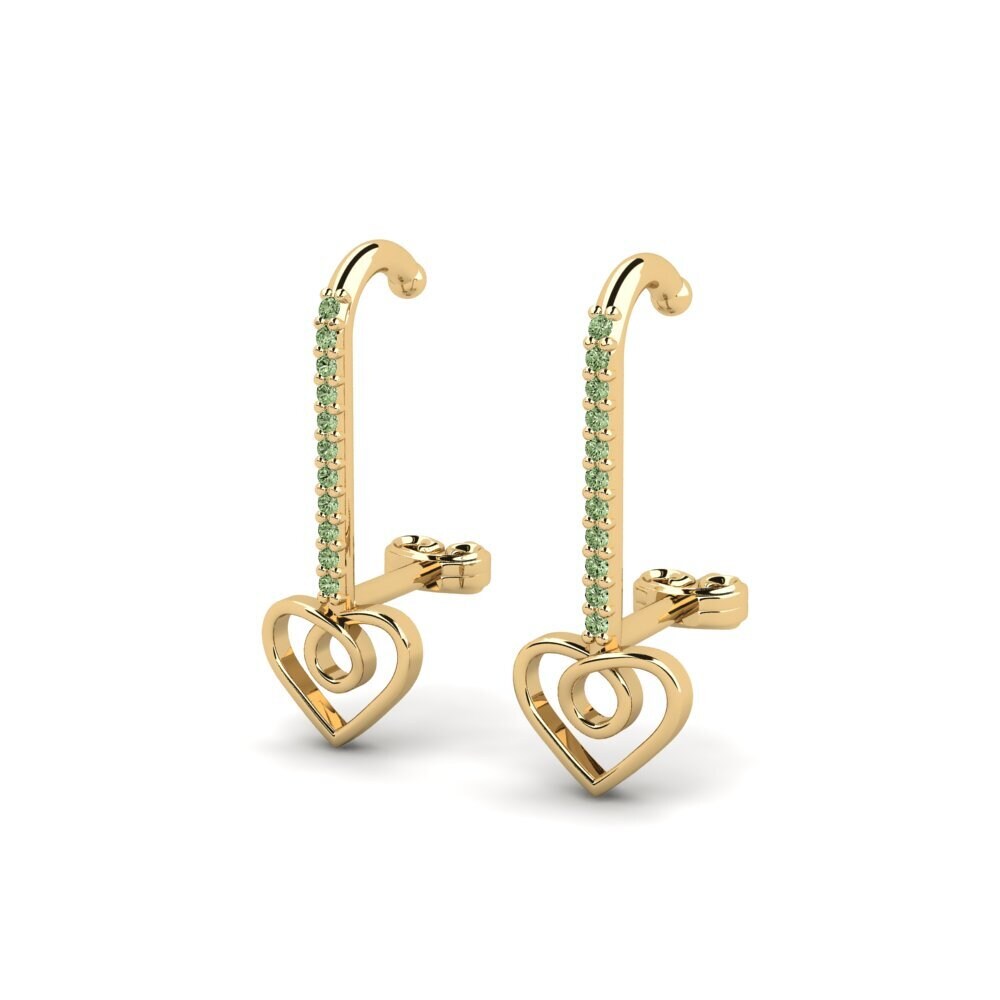Green Diamond Women's Earring Kaikkilai