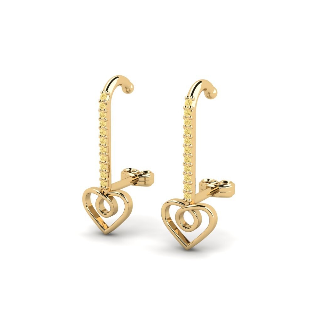 Yellow Diamond Women's Earring Kaikkilai