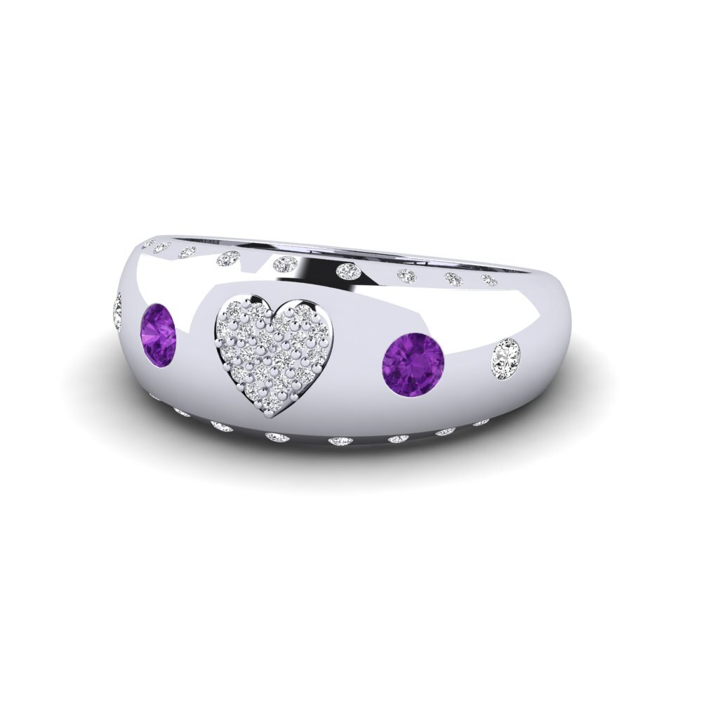 Amatista Anillo Karlek