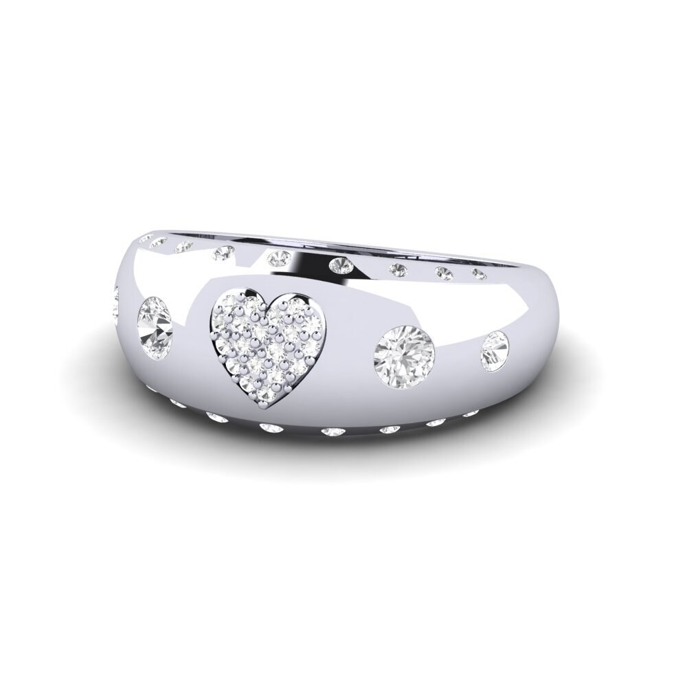 Zaffiro Bianco Anello Karlek