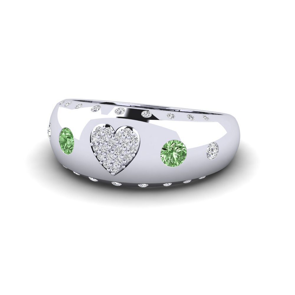 Diamante Verde Anello Karlek