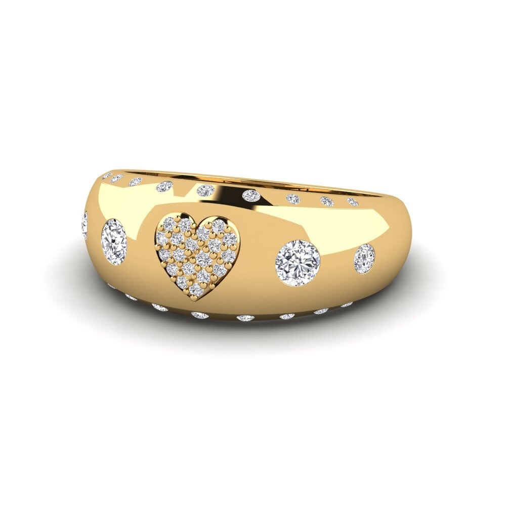 14ct Yellow Gold Lab Grown Diamond Ring Karlek