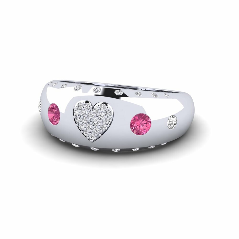 Turmalina rosa Anillo Karlek