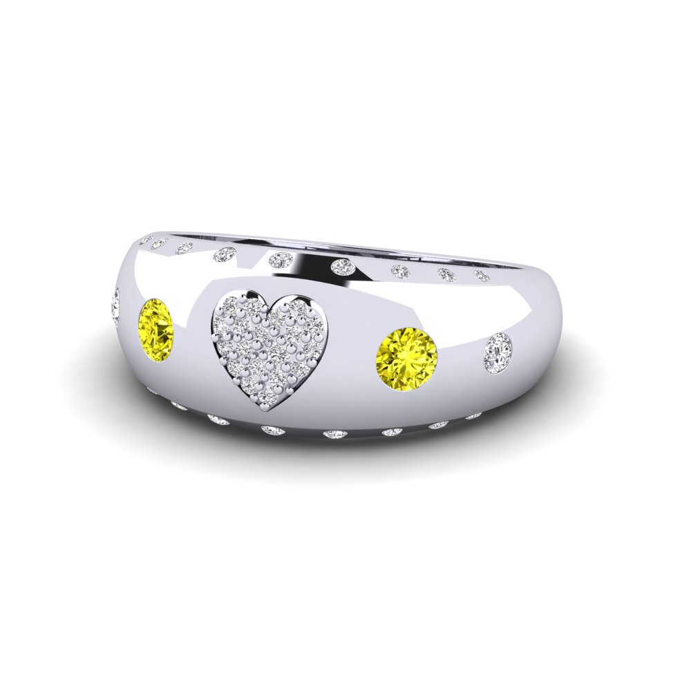 Diamante Giallo Anello Karlek