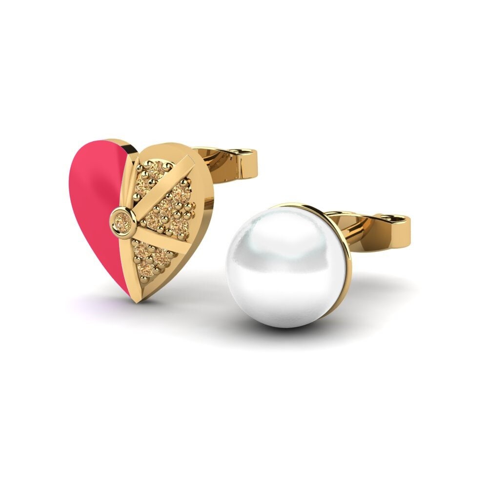 Brown Diamond Women's Earring Misto C