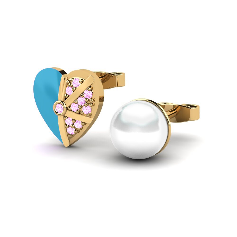 Pink Sapphire Women's Earring Misto C