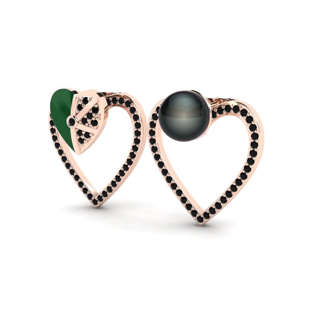 Diamante Negro Pendiente de mujer Misto D