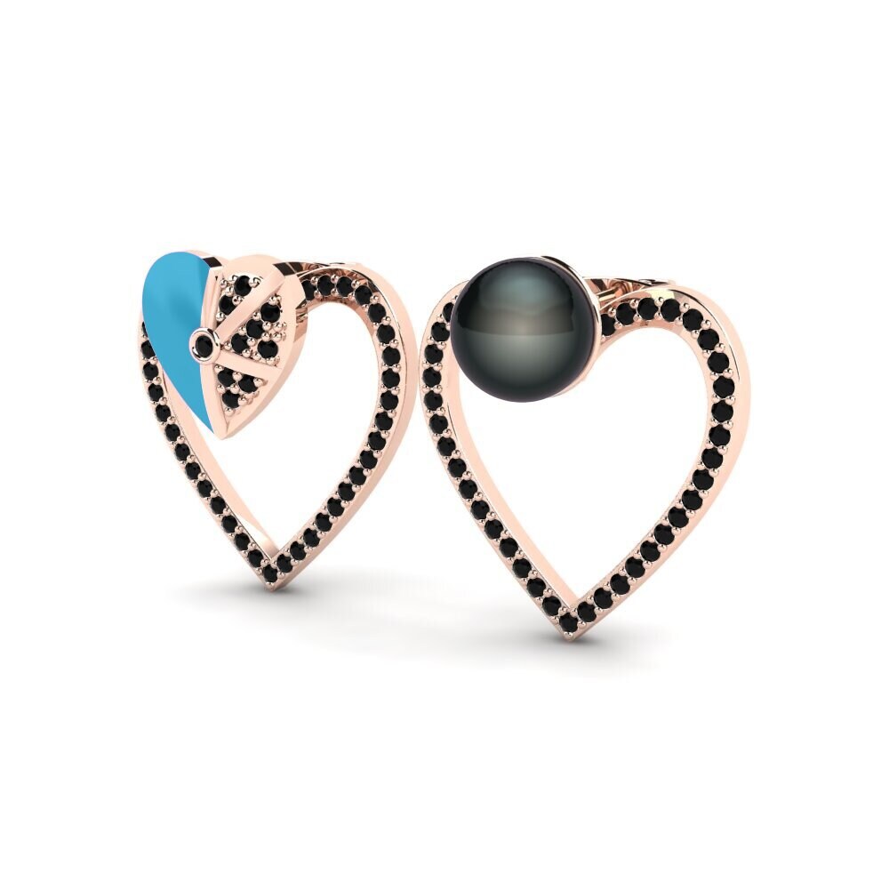 Diamante Negro Pendiente de mujer Misto D