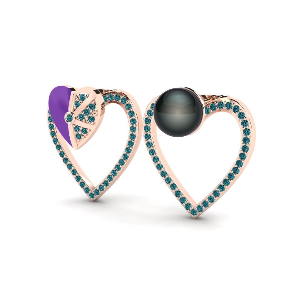 Blue Diamond Women's Earring Misto D