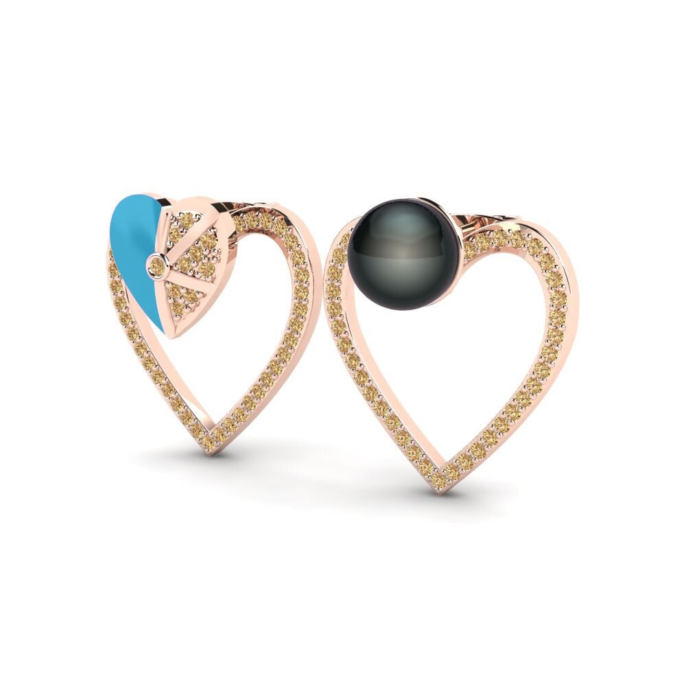 Brown Diamond Women's Earring Misto D