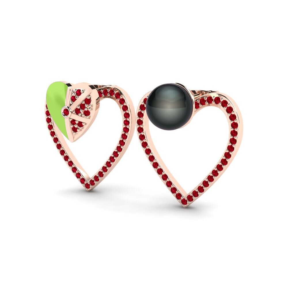 Red Zirconia Women's Earring Misto D