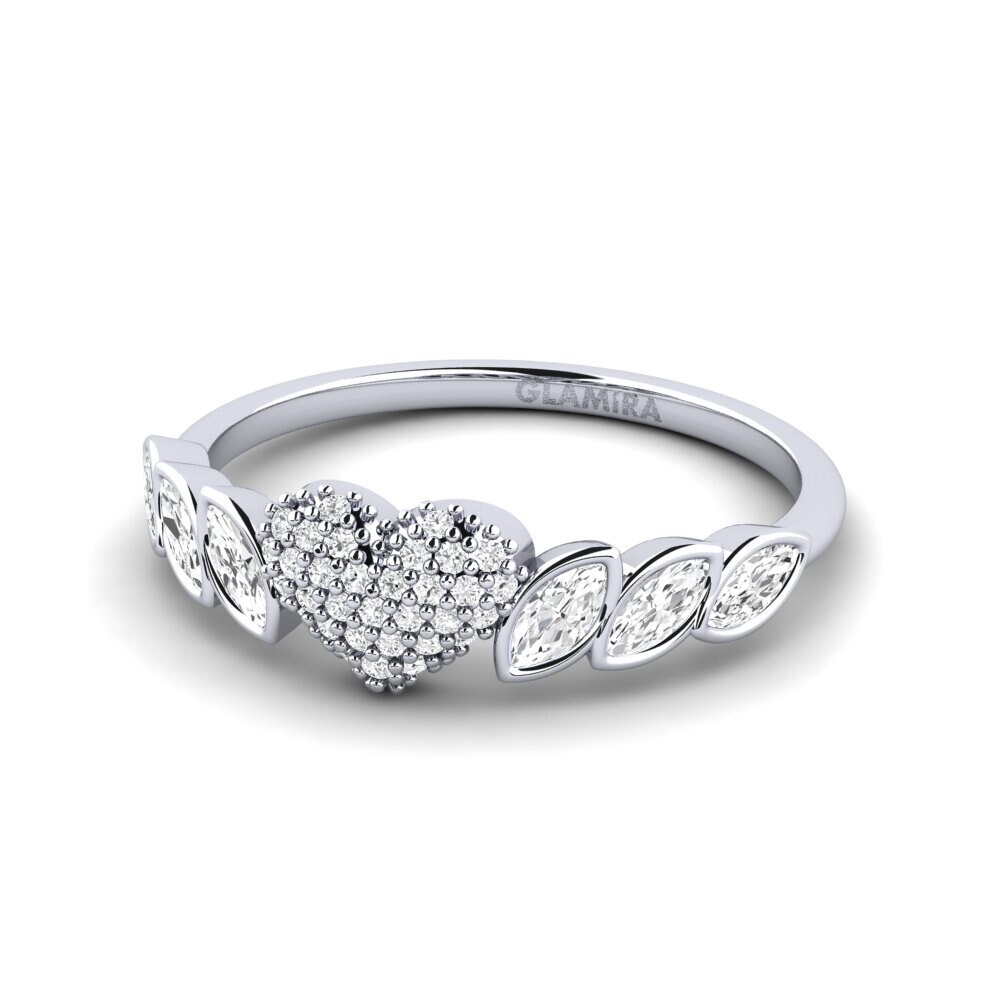 White sapphire Ring Ngakau