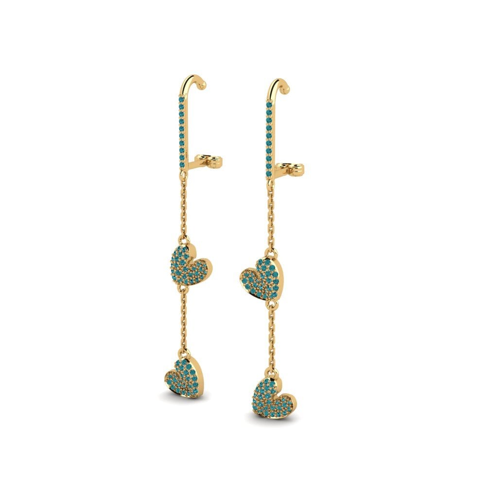 Blue Diamond Women's Earring Pachm