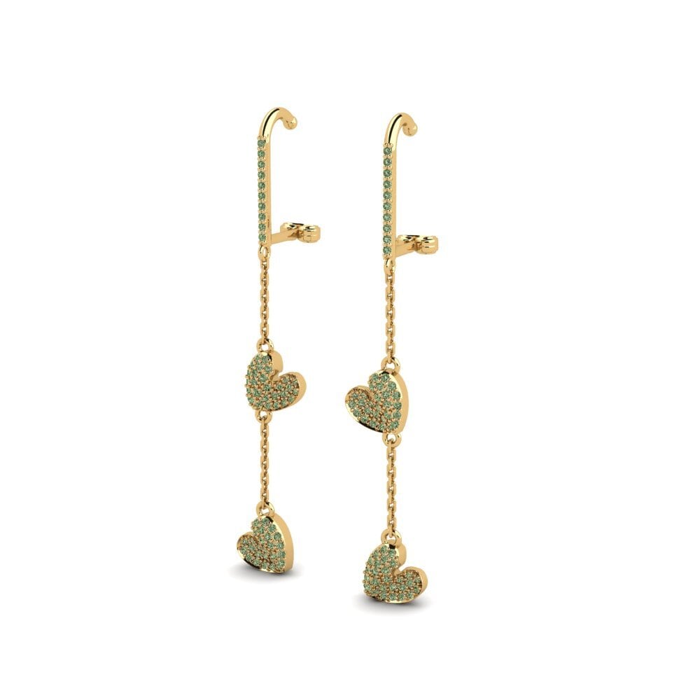 Green Diamond Women's Earring Pachm