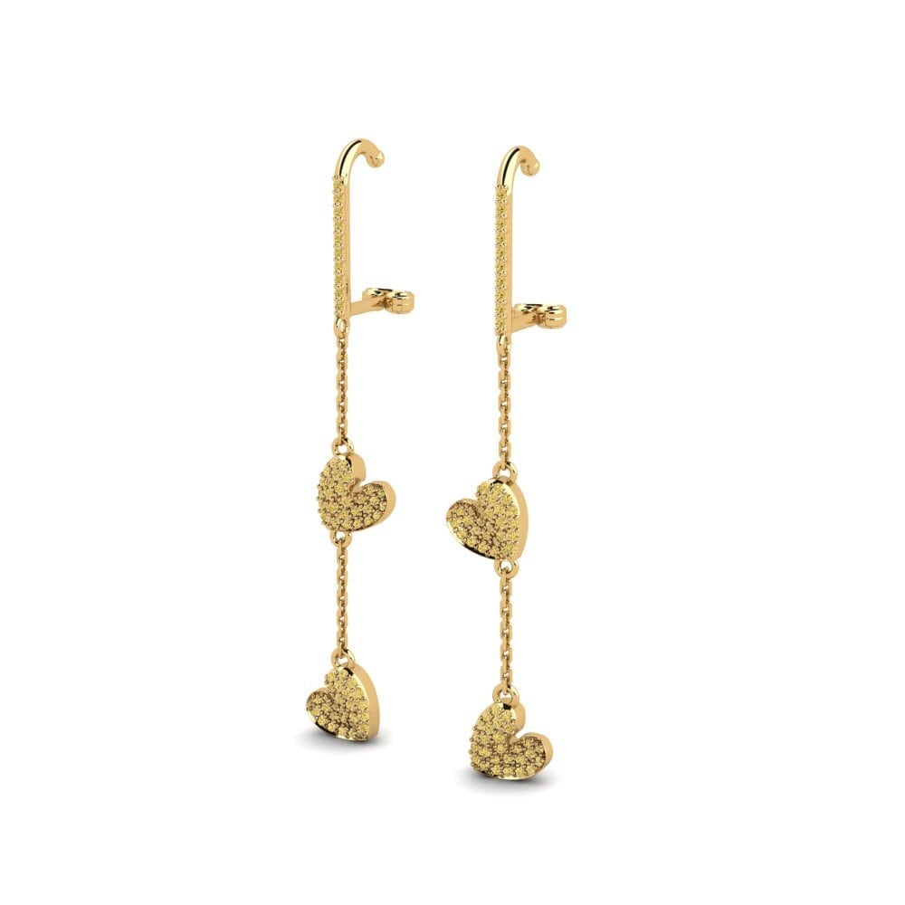 Yellow Diamond Women's Earring Pachm