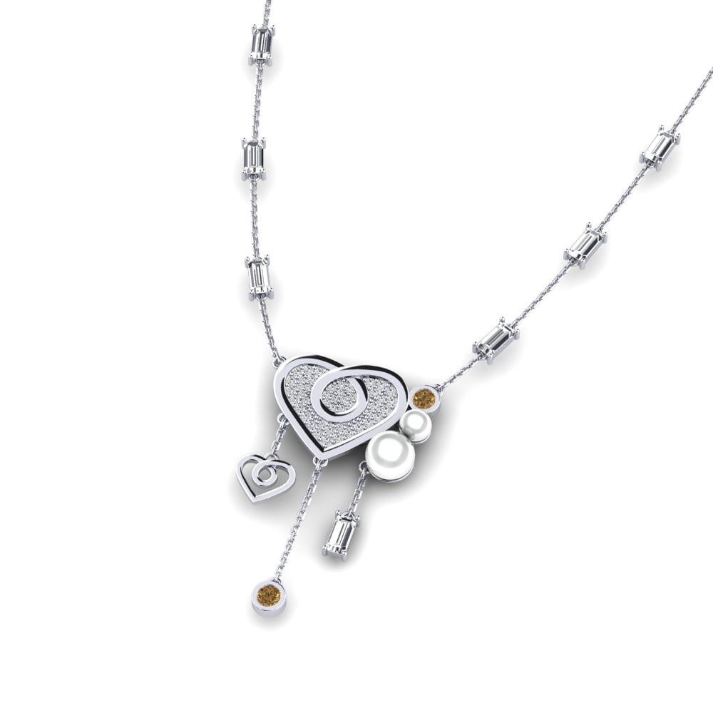 Brown Diamond Women's Necklace Passjoni