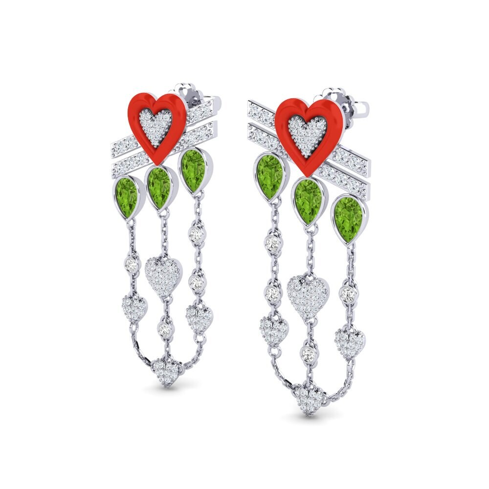 Peridoto Pendiente de mujer Plusbeau