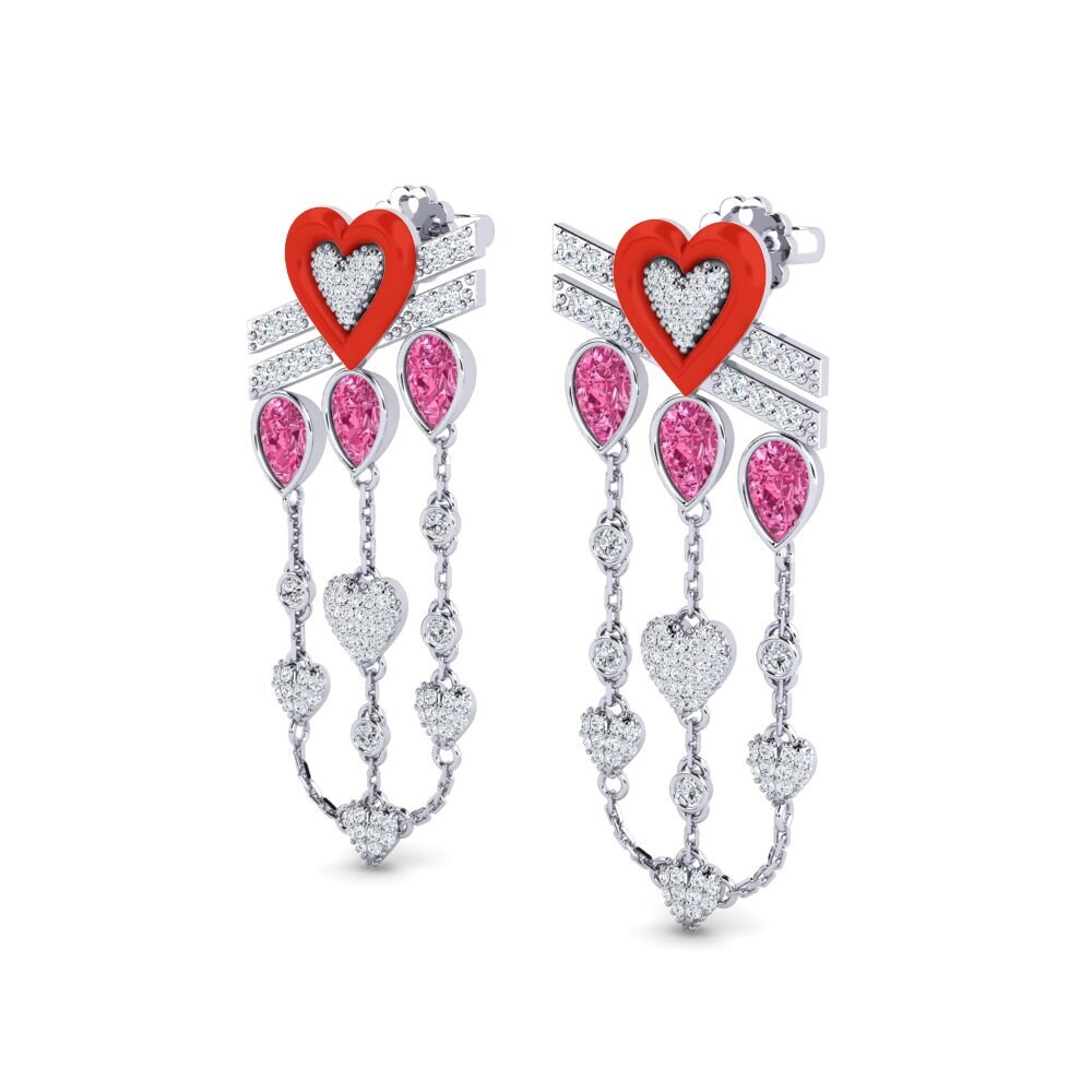Pink Tourmaline Women's Earring Plusbeau