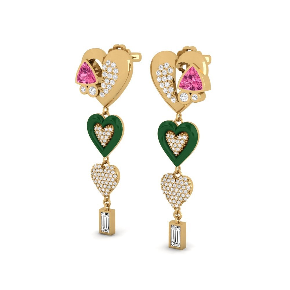 Pink Tourmaline Women's Earring Relaxed