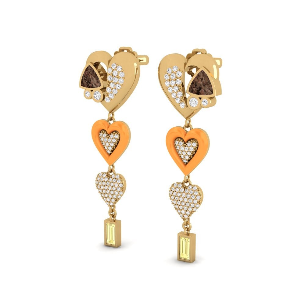 Smoky Quartz Women's Earring Relaxed