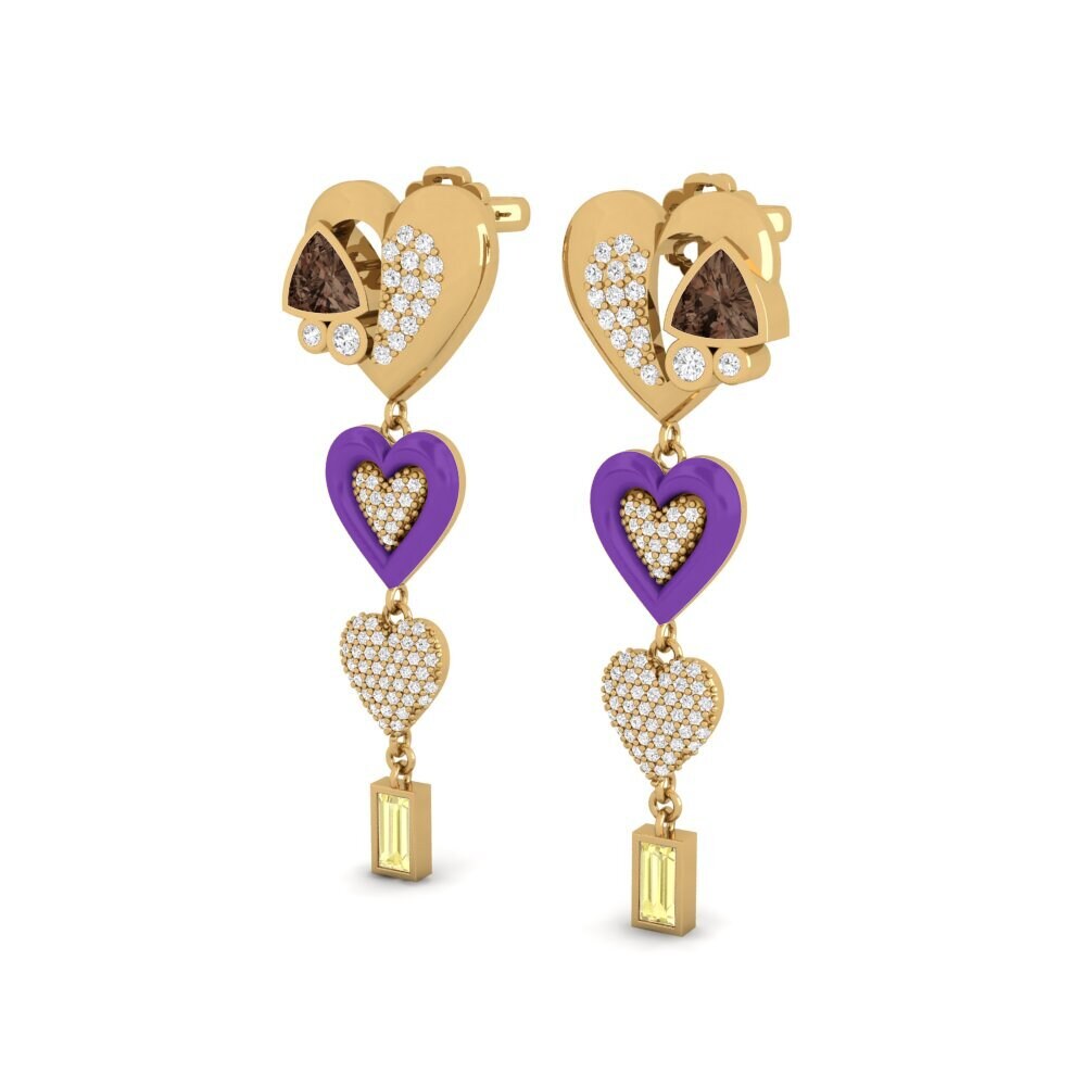 Smoky Quartz Women's Earring Relaxed