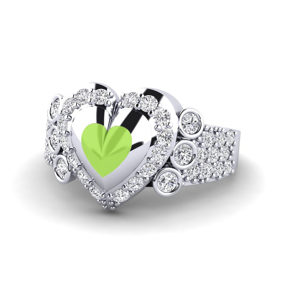 14ct White Gold Ring Trappabuono