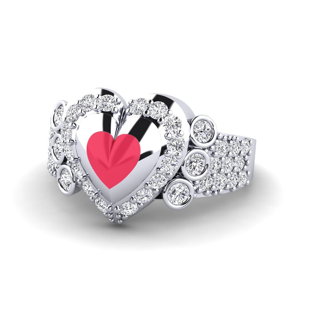 14ct White Gold Ring Trappabuono