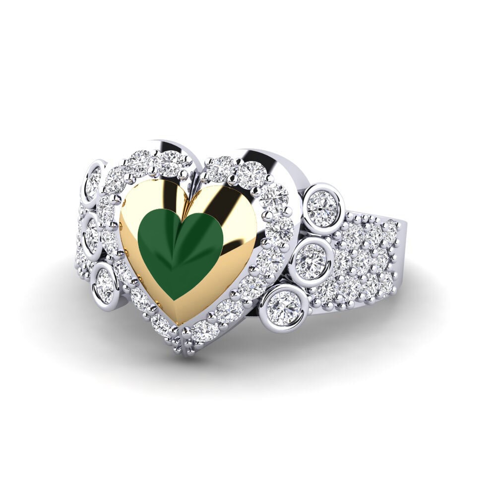 750 Weiß & Gelbgold Ring Trappabuono
