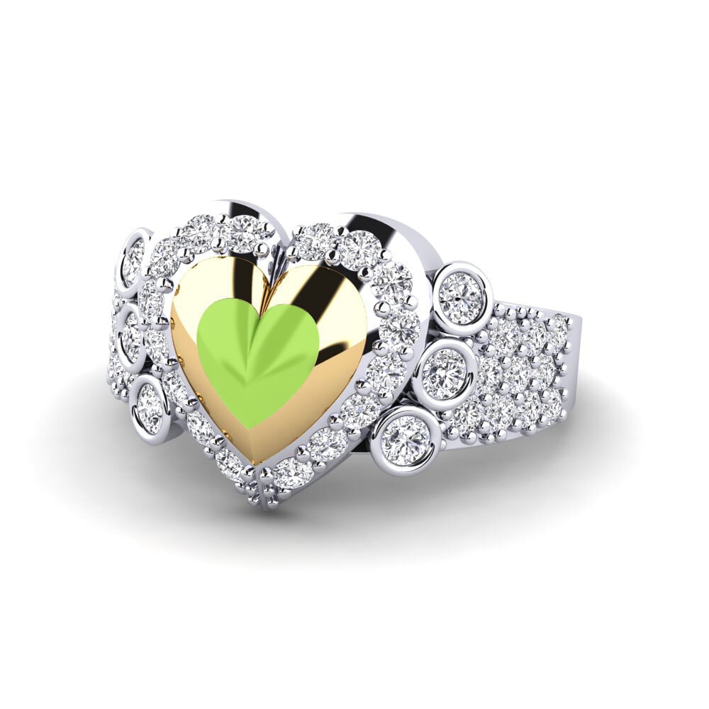 750 Weiß & Gelbgold Ring Trappabuono