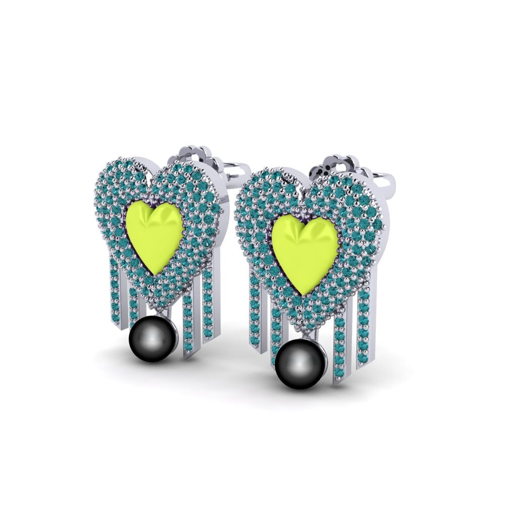Blue Diamond Women's Earring Vitaunica