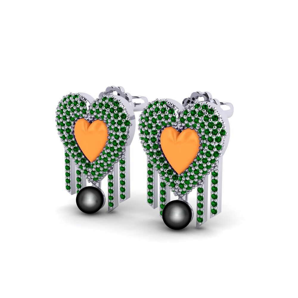 Green Zirconia Women's Earring Vitaunica