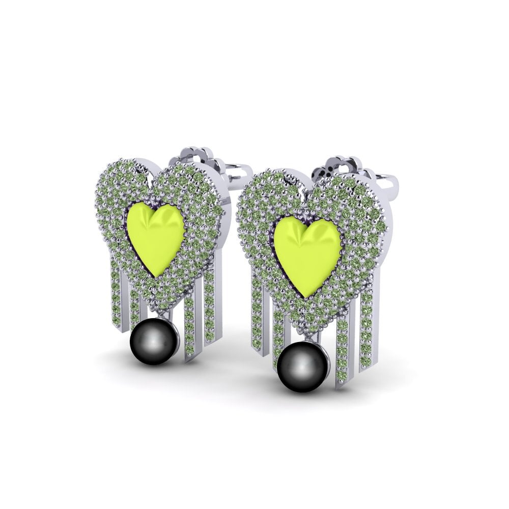 Green Diamond Women's Earring Vitaunica
