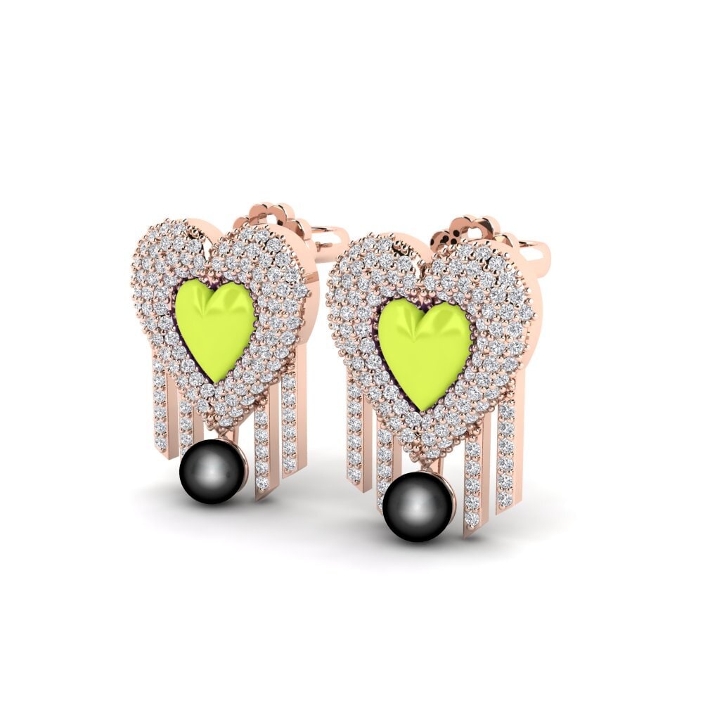 14ct Rose Gold Women's Earring Vitaunica