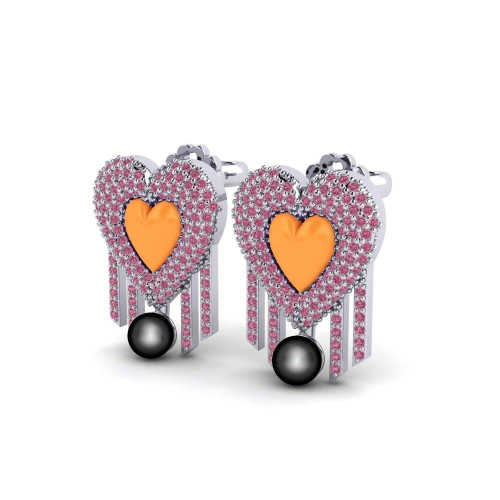 Rhodolite Garnet Women's Earring Vitaunica