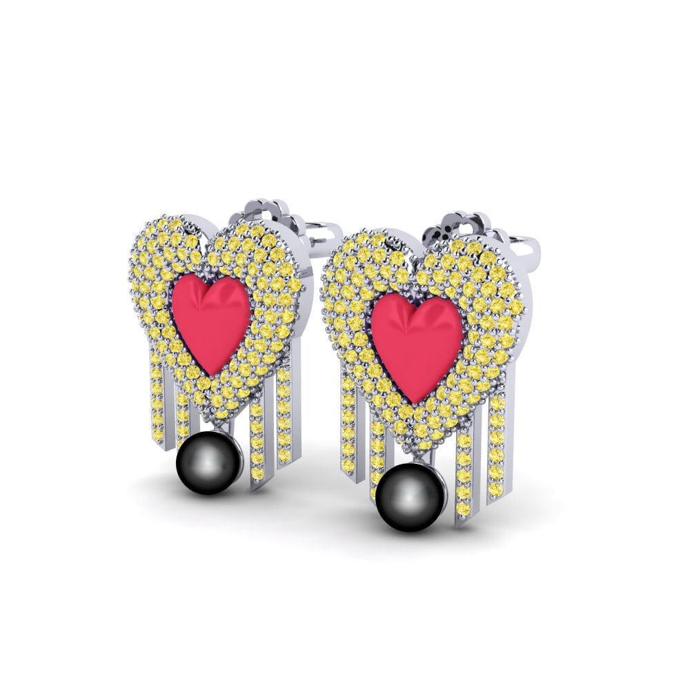 Yellow Sapphire Women's Earring Vitaunica