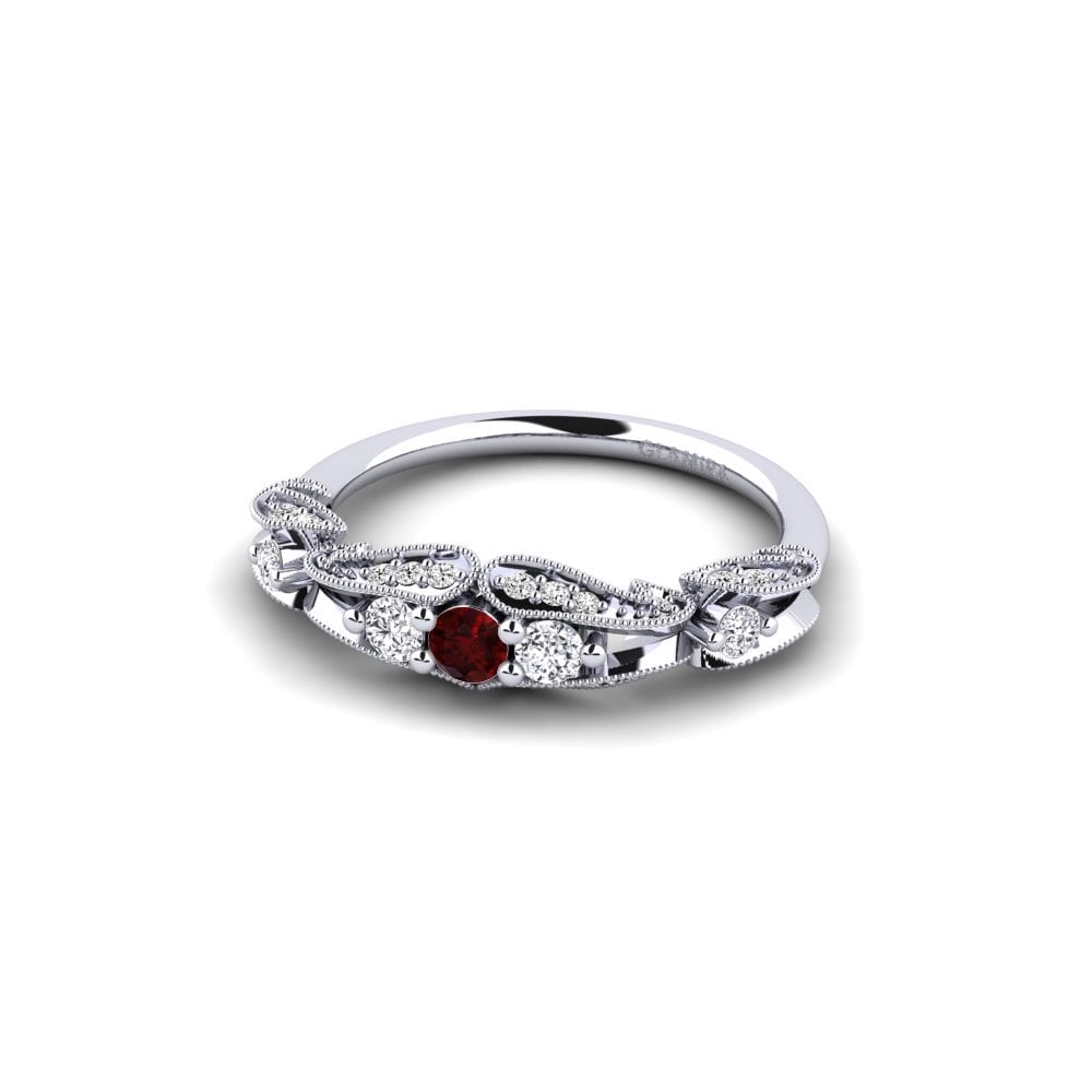 Garnet Engagement Ring Ambrogia