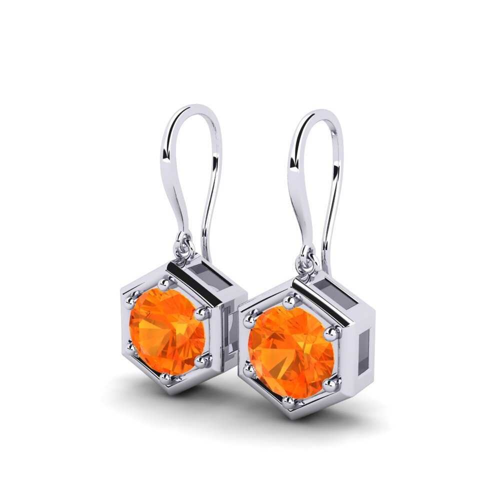 Orange Sapphire Women's Earring Adducer