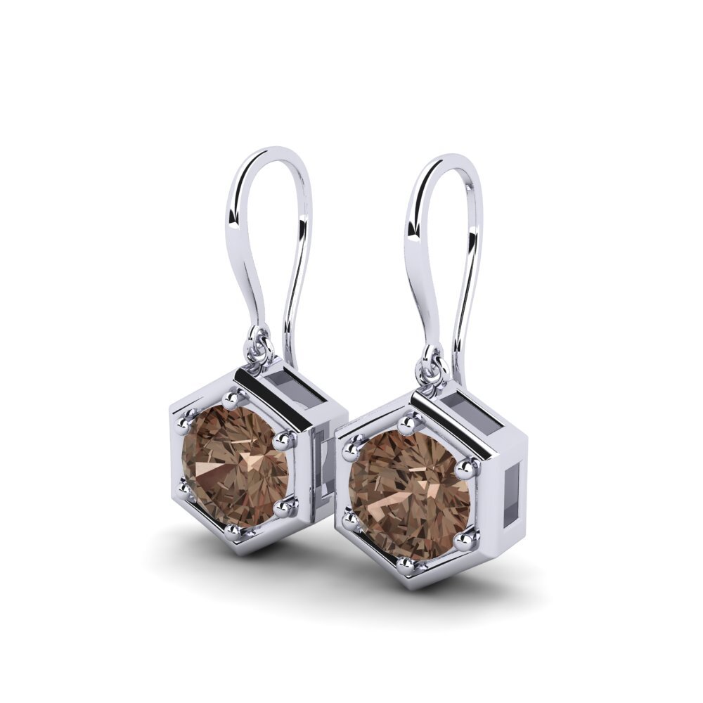 Quartz Fumé Boucle d'oreille femme Adducer