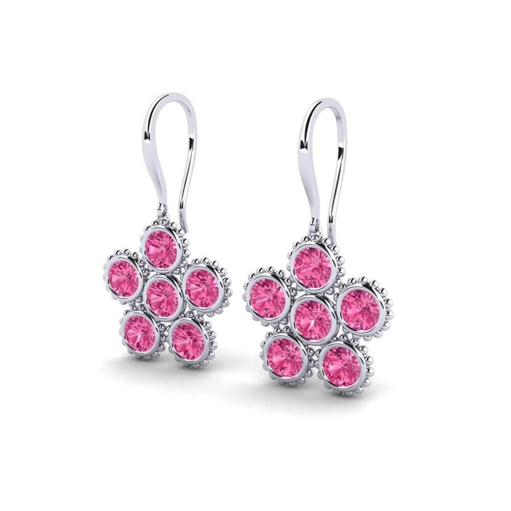 Rosa Turmalin Damen ohrring Alonee
