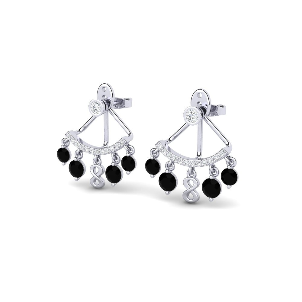 Black Sapphire Women's Earring Ansate