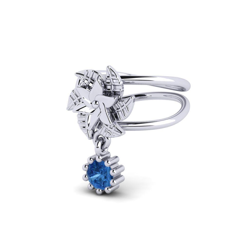 Đá Zirconia Xanh Lam Bông tai nữ Aquents