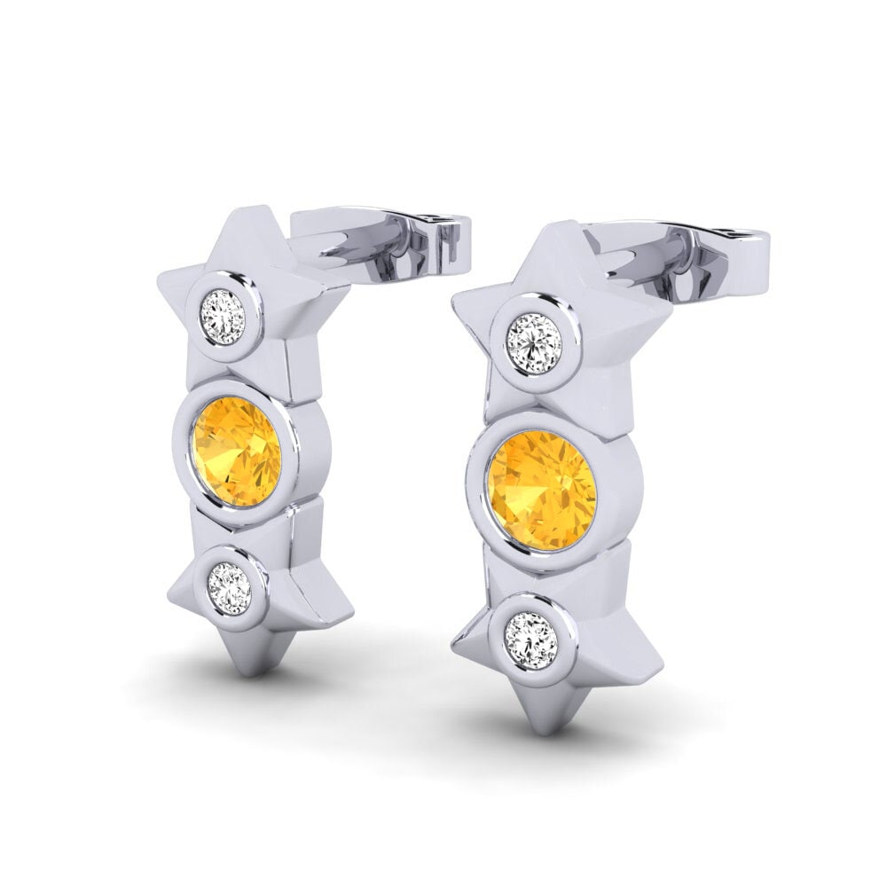 Citrine Women's Earring Arranging
