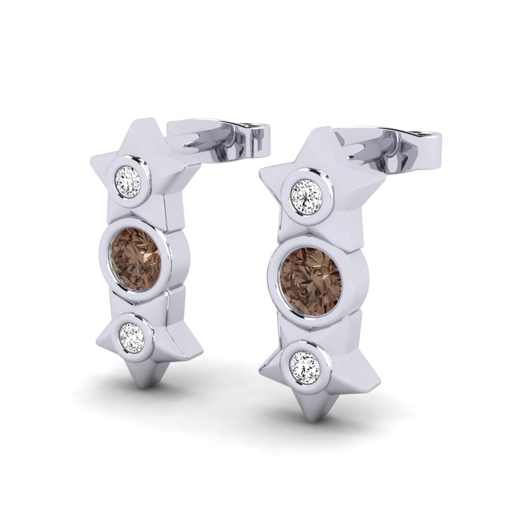 Smoky Quartz Women's Earring Arranging
