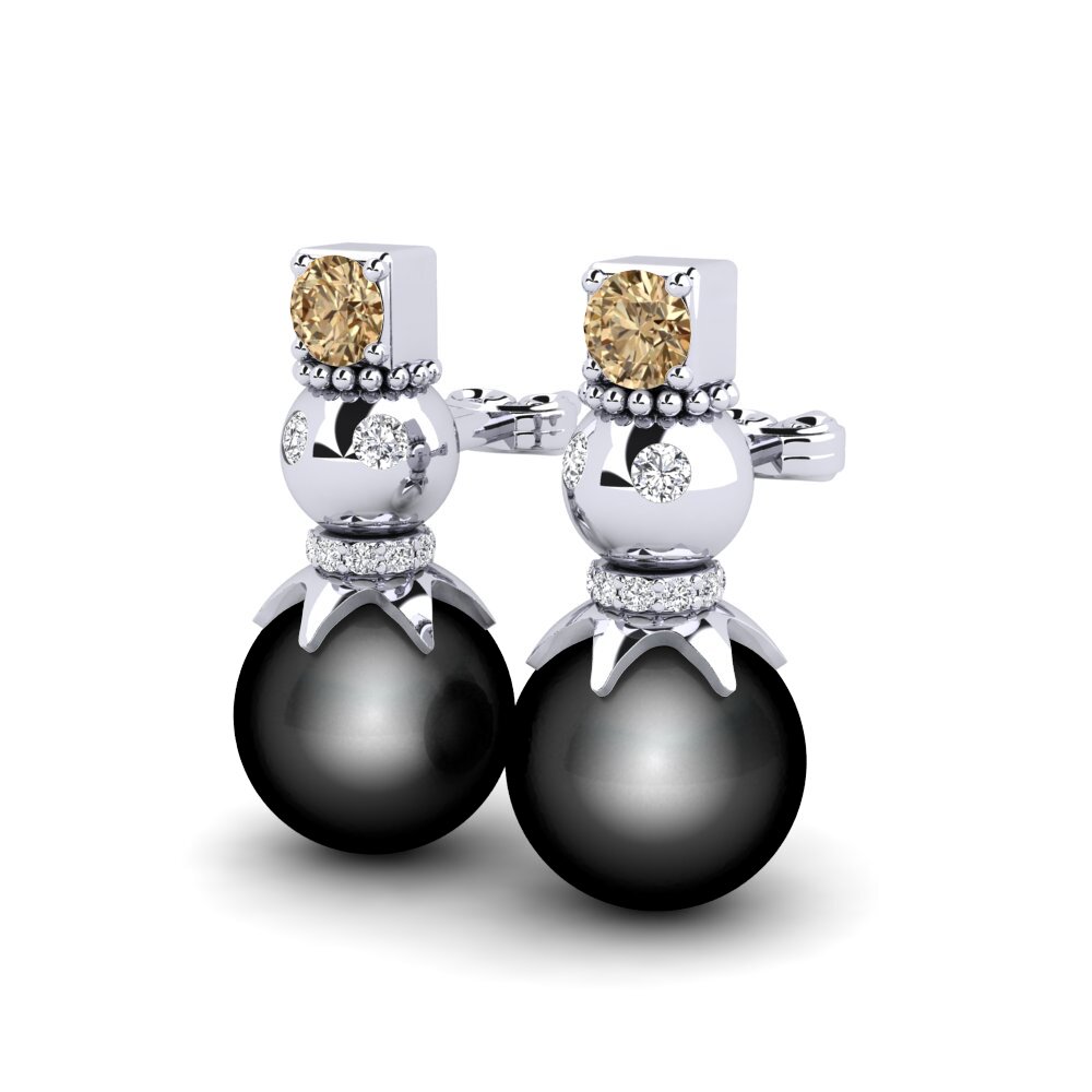 Brown Diamond Women's Earring Biero
